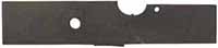 lock plate, wax cast steel, 5.8" x .1.18", as cast for Silers' Gunmakers lock
